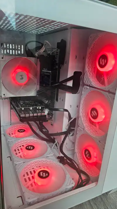 NEW White Desktop Computer i5-12th Top End Components 7 RGB fans, View more