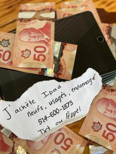 Je paye Ca$$h pour votre Ipad!!, View more