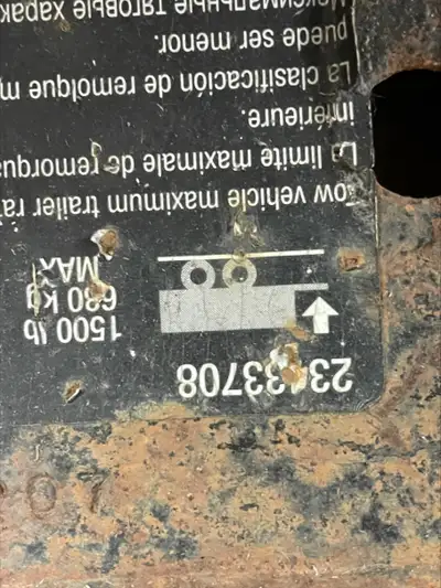 Used trailer hitch. Does not come with hardware for install Fits 2016-2019 GMC and Chevrolet trucks...