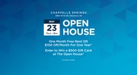OPEN HOUSE EVENT: Saturday, May 23rd from 11am - 3pm Broadstreet's Chappelle Springs offers 1, 2, an... (image 1)