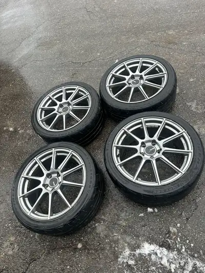 225/45/18 245/40/18 235/45/18 enkei ts10 5x114.3 honda accord, honda chr, acura integra, tesla model...