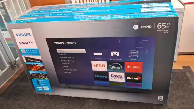 PHILIPS 65" ROKU TV 4K UHD, View more