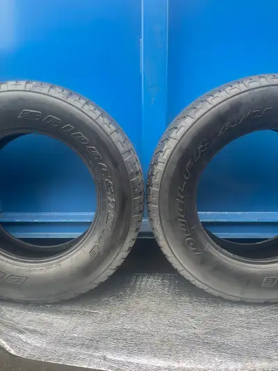 Pair2: 255/70R18 112S Bridgestone Dueler A/T RH-S. FIRM $150: Two Used All Seasons Tires. FIRM Tires...