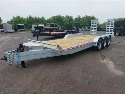 2026 Canada Trailer CE7X22-21K Galvanized Tri Axle equipment hauler GVWR 22680 with a cargo capacity...