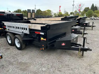 Miska 3.5 Ton Contractor Model Scissor Lift Dump Trailer Loaded with our Contractor Package and come...