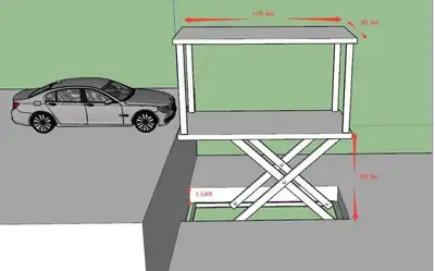 Double Deck Underground Home Garage Parking Lift 3T/6T Brand New Double Deck Underground Home Garage...