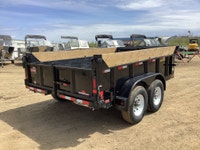 USED 12FT DUMP TRAILER LOCATED IN NISKU, AB PHOTOS COMING SOON! MODEL: DT8312-14K SIZE: 83in. X 142.... (image 7)