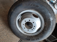 Truck tire and rim ST235/80R16 8 bolt rim