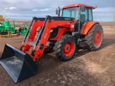 Various used loader tractors in stock ready to go. 2016 Kubota M108S, 2492hrs, 108hp, Standard trans...