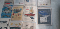 Publicite auto annee 50 et 70 vintage
