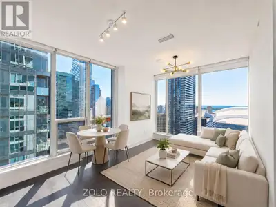 Welcome to Nobu Residences. This bright 667 sq. ft. southeast corner suite offers 2 bedrooms, 2 bath...