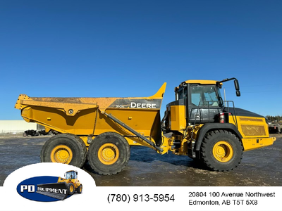 2018 John Deere 310E 30 Ton 6x6 Articulated Dump Truck Enclosed air conditioned cab, Heated box, Wid...