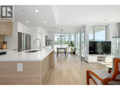 Welcome to Lougheed Heights 2 by BOSA! This bright 2 bed, 2 bath corner unit features a sleek Euro-i...