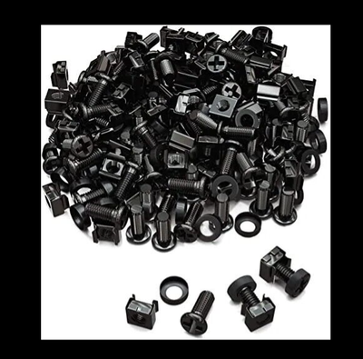 Protech 100 Pcs Cabinet M6 Screw And Cage Nut Set, View more