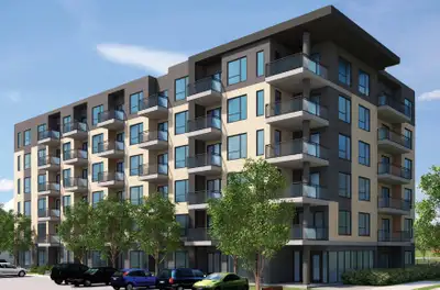 Découvrez Rivea II à Lachenaie, face à la Rivière-des-Prairies. Ce complexe offre bien-être, logemen...