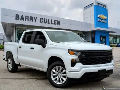 Meet the new 2025 Chevrolet Silverado 1500 Custom Crew Cab Short Box 4-Wheel Drive, a robust 4x4 tru...