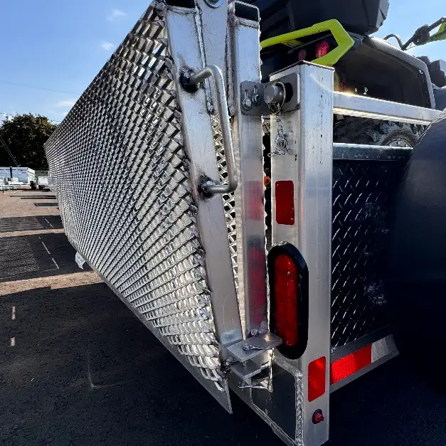 Aluminum 7x16 Tandem Axle Side load ATV Trailer with rear Byfold in Cargo & Utility Trailers in Brantford - Image 10