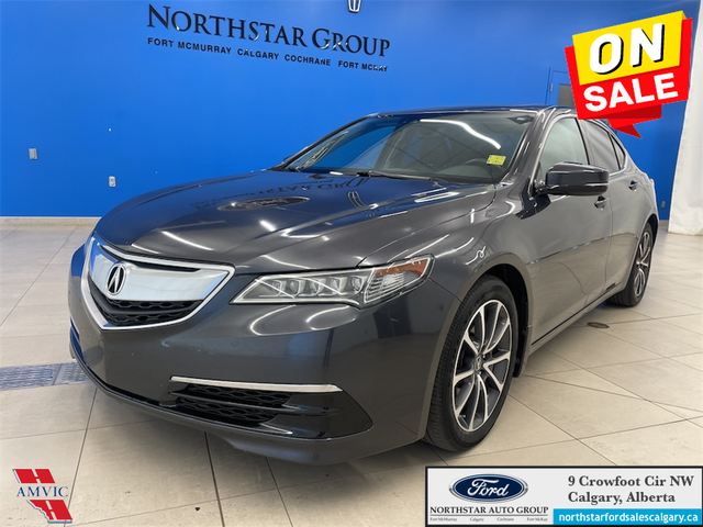 2015 Acura TLX V6 Tech HEATED LEATHER SEATS - SUNROOF - AWD - LO