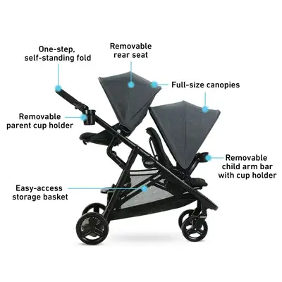 Graco Ready2Grow 2.0 Double Stroller, View more