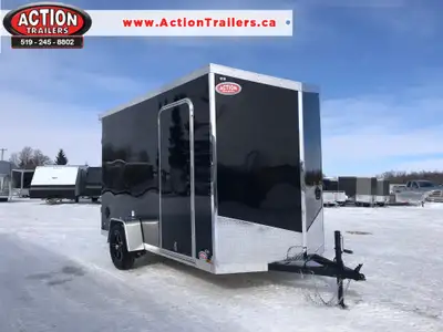 IRON LITE SERIES 6' X 12' SINGLE AXLE CARGO TRAILER WITH REAR RAMP DOOR AND 12in. EXTRA HEIGHT! Unlo...