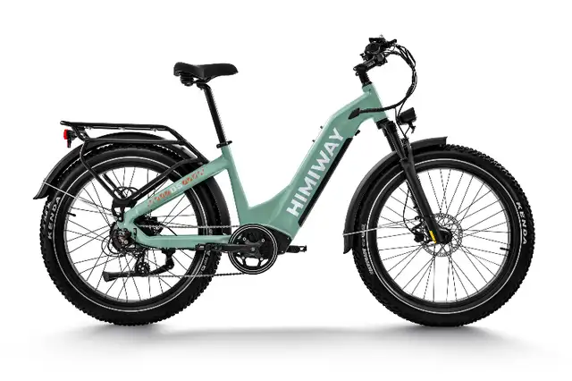 750W Himiway Zebra Step Thru Fat Tire Ebike 128km Range in eBike in City of Halifax - Image 6