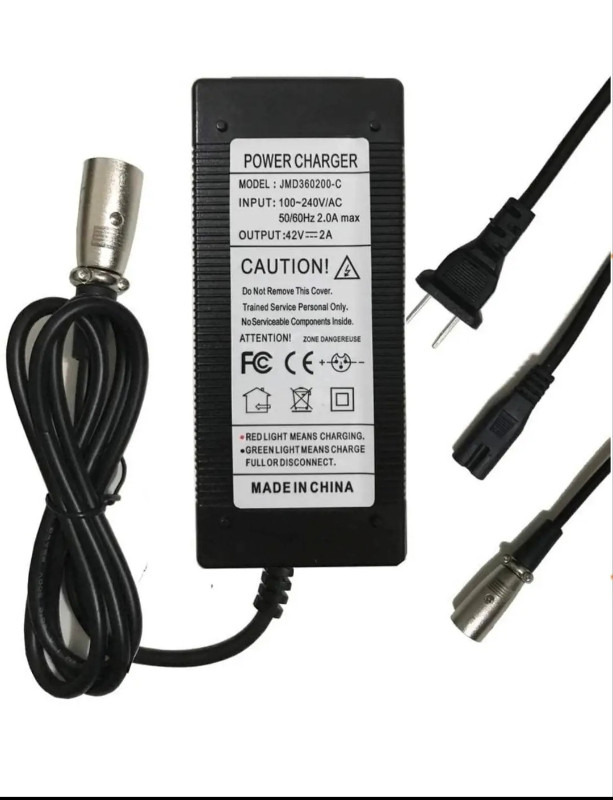 Unocho 42V Battery Charger 2A DC Charger Power Supply Adapter fo in Cables & Connectors in Gatineau - Image 3