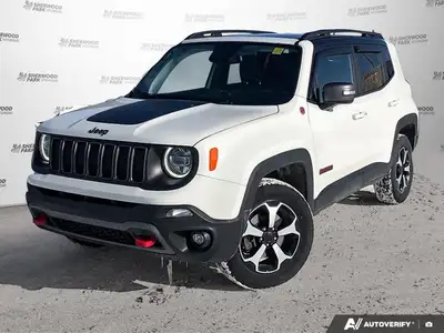 Sturdy and dependable, this 2019 Jeep Renegade Trailhawk | 4WD | Blindspot Monitor | Bluetooth | Hea...