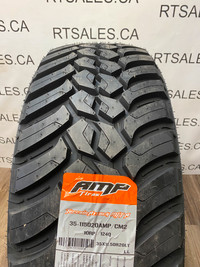 LT 35x11.5x20 Amp M/T Mud tires / 10 ply.   (four tires)