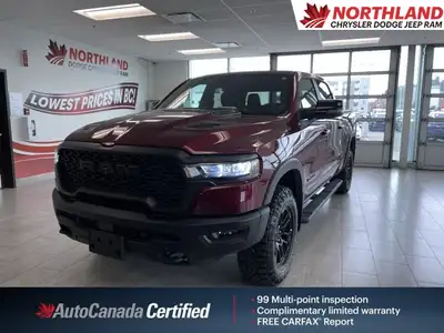 ===== Key Features ===== * Only 2,184 km * One Owner * Rebel Trim * 4WD (Four-Wheel Drive) * I-6 Eng...