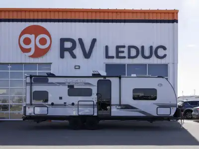 The 2026 Grey Wolf 23MSBL by Forest River is a spacious and feature-packed travel trailer designed f...