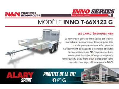 Alary Sport 2026 N&N N&N INNO T66X123G TANDEM N&N N&N INNO T66X123G TANDEM 2026 Cette REMORQUE N&N I...