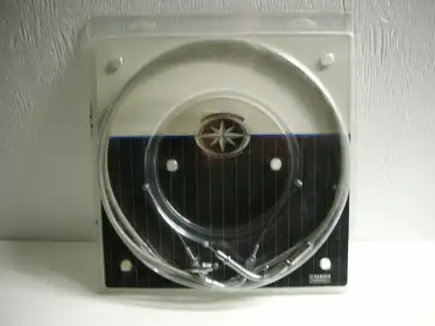 Have a genuine Yamaha braided stainless steel throttle cable set that fits 2005 to 2018 V-star 650 c...