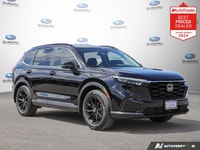 New Price! Odometer is 25680 kilometers below market average! Black 2023 Honda CR-V Sport One Owner... (image 6)