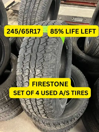 FREE INSTALLATION AND BALANCING ON NEW AND USED TIRES WITH A PURCHASE! NO DISPOSAL! NO OTHER HIDDEN...