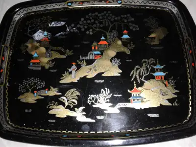 Plateau metal vintage Great Bretain, View more