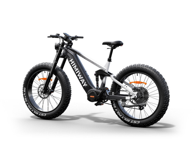 D7 Pro 1000W Mid-Drive Motor Full Suspension Fat Tire Ebike in eBike in London - Image 3