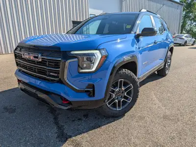 The 2026 GMC Terrain AWD AT4, presented in a captivating blue, promises robust all-wheel-drive perfo...