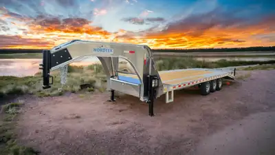 Welcome to Canadian Made Trailers! 2026 NORDTEK ALUMINIUM Gooseneck High Boy Deck Over Trailer - 8.5...
