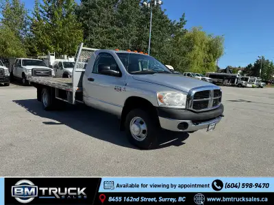 2008 Dodge Ram 3500 - 6.7L Cummins Turbo Diesel - Auto - 1 Ton - Crew Cab - Flat Deck - Dually - 2 W...