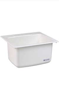 Mustee 10 Utility Sink, 22-Inch x 25-Inch, White