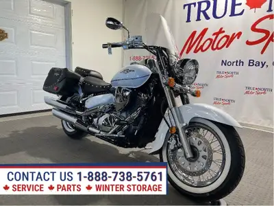 WOW ONLY 1,589 KM ON THIS BEAUTIFUL PEARL WHITE BOULEVARD C50T AT True North Motor Sports! Powered b...