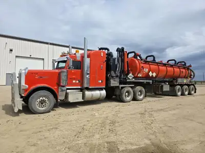 2012 Peterbilt 388 6x4 Sleeper Truck Tractor w/ Option Industries Foremost Semi Vac Comes with a Cum...