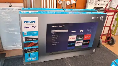 PHILIPS 65" 4K ROKU TV 65PUL6673, View more