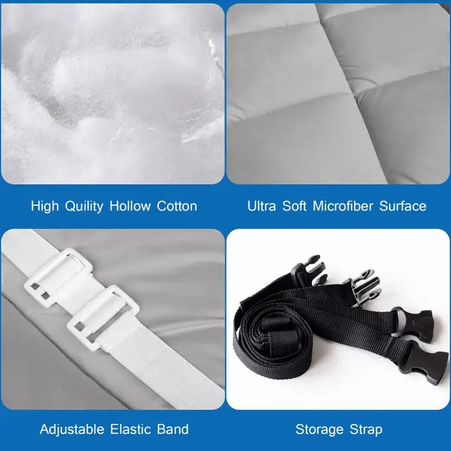 Cot Mattress Pad (Improved Thickness) Quil... ID# 197463234833019265122