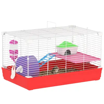 18.5'' Hamster Cage with Exercise Wheel and Water Bottle Dishes,, View more