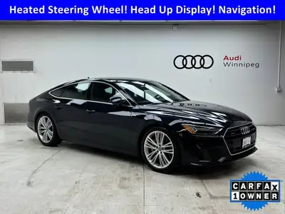 1 Owner Local Trade!!! Only 49,008 KM!! This Audi A7 Sportback delivers a Intercooled Turbo Gas/Elec...