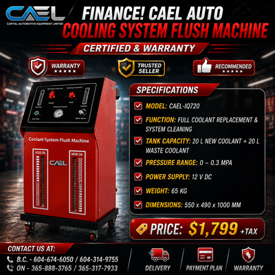 CAEL Auto Cooling System Flush Machine Model LQ720 Keep your customers engines running cool and clea...