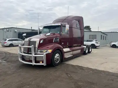 2020 Red Western Star 5700, DD15 Engine, DT12 Auto Transmission, 2.41 Ratio, 120G Fuel Tank, with 82...