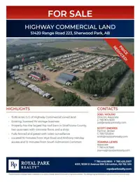 HIGHWAY COMMERCIAL LAND FOR SALE