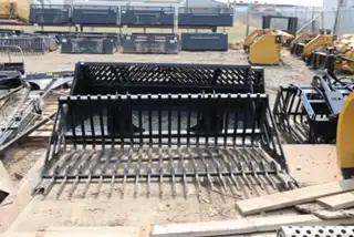 70" 77" 84" And 92" rock retainer bucket 1.25” shaft diameter 2.5” spacing Points are 5/8” thick, 40...